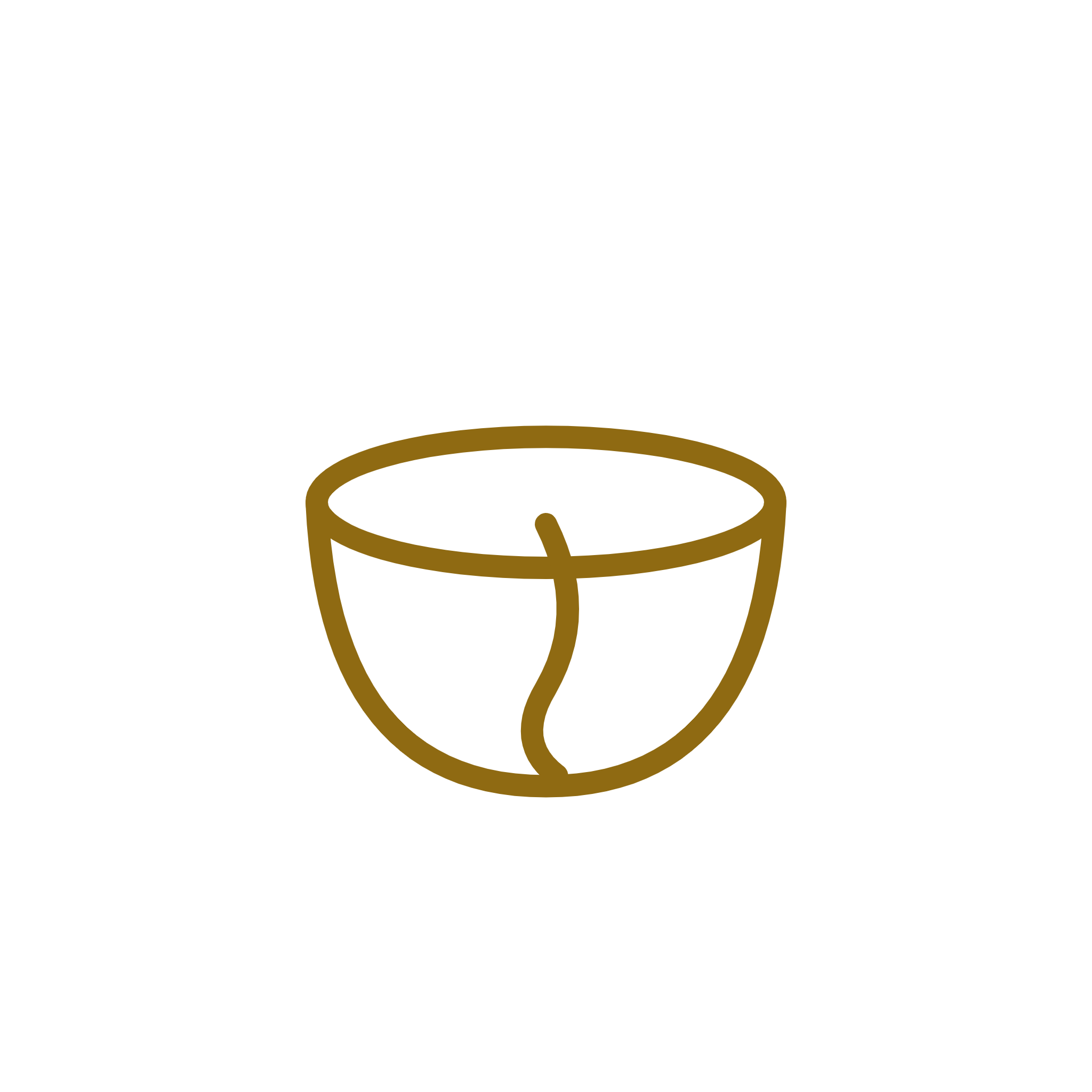 Icono de Kintsugi Hozen: cuenco reparado con oro
